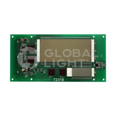 PCB/pantalla LCD Tokheim con luz de fondo.